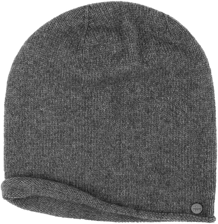 LIERYS Merino Kaschmir Beanie Oversize-Mütze Damen Herren Made in Germany Herbst Winter Einheitsgrös
