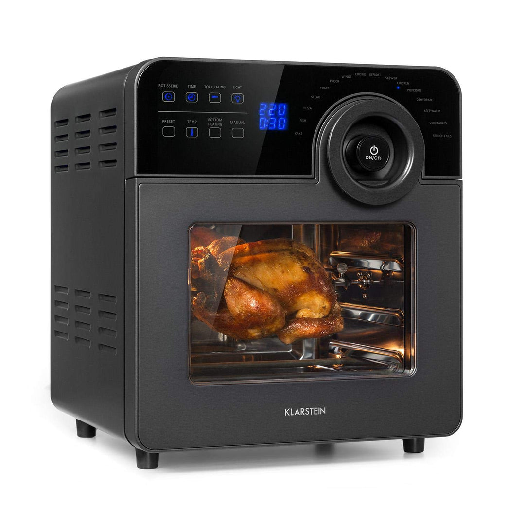 Klarstein AeroVital Cube Chef Heissluftfritteuse - 1700 W Heissluftfriteuse, Airfryer mit Touchscree