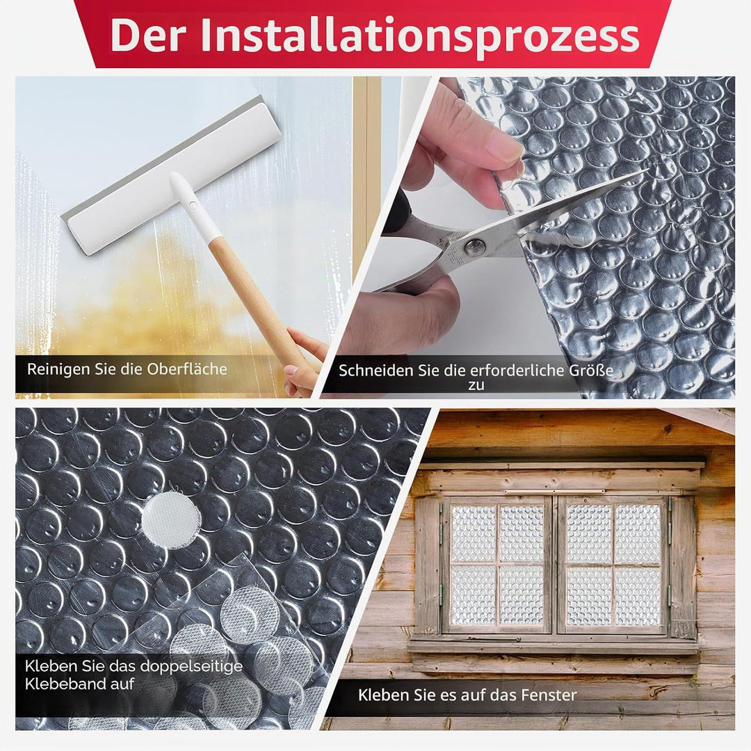 3mm reflektierendes einlagiges Blasen-Isolierung, 121,9cm × 3m doppelseitiges Aluminiumfolien-Isolie