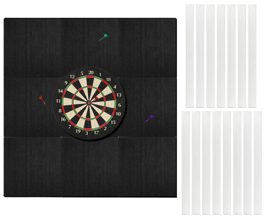 Dart Wandschutz 9 Stück Wandschutz Dartscheibe 30x30cm Dicke von 1,5 cm Dartboard Wandumrandung Selb