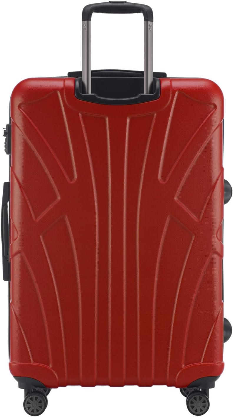 Suitline - 2er Trolley - Koffer Set Grössen Rot 2er Set M, Rot 2er Set M
