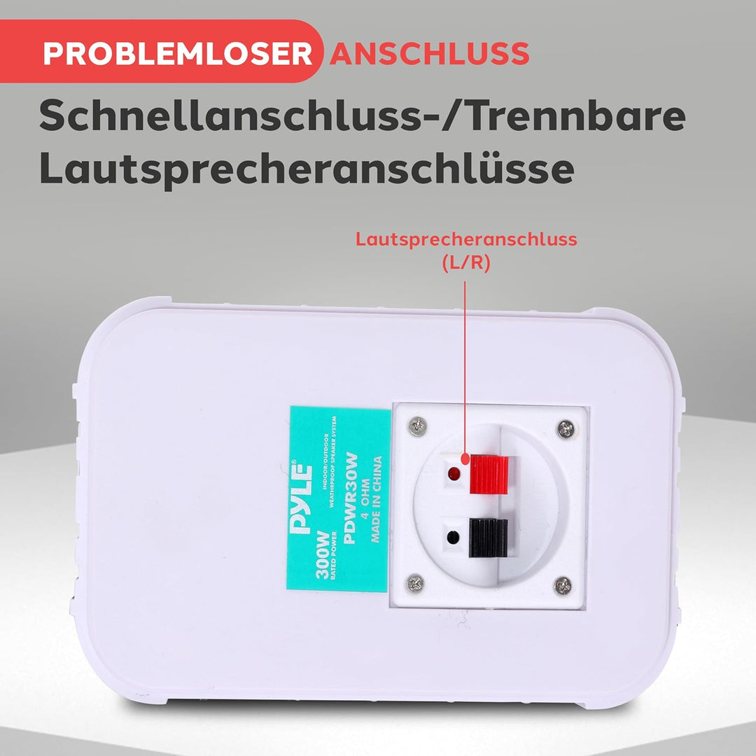 Pyle PDWR30W Lautsprecher für MP3-Player und iPod, Weiss