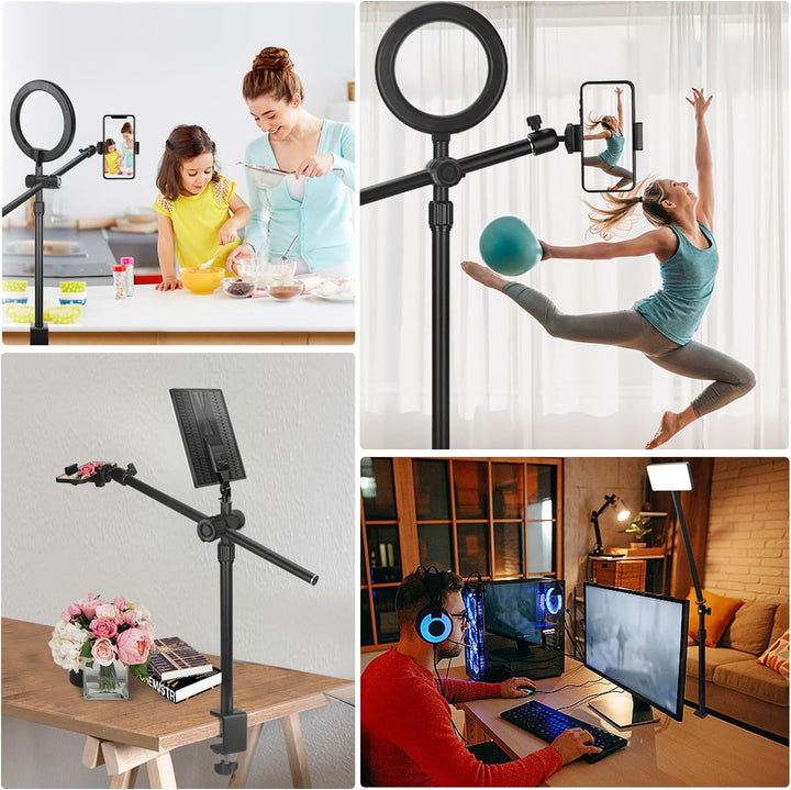 JEBUTU OS02 Kamera Tischstativ Overhead Stativ, 31-97cm verstellbar Kamera Tischhalterung für Kamera