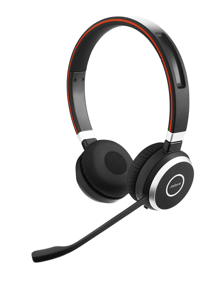 Jabra Evolve 65 Wireless Stereo On-Ear Headset – Unified Communications Optimised Headphones with Lo