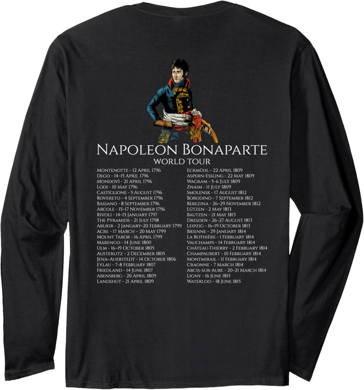 Napoleon Bonaparte World Tour - Napoleonic Wars - History Langarmshirt
