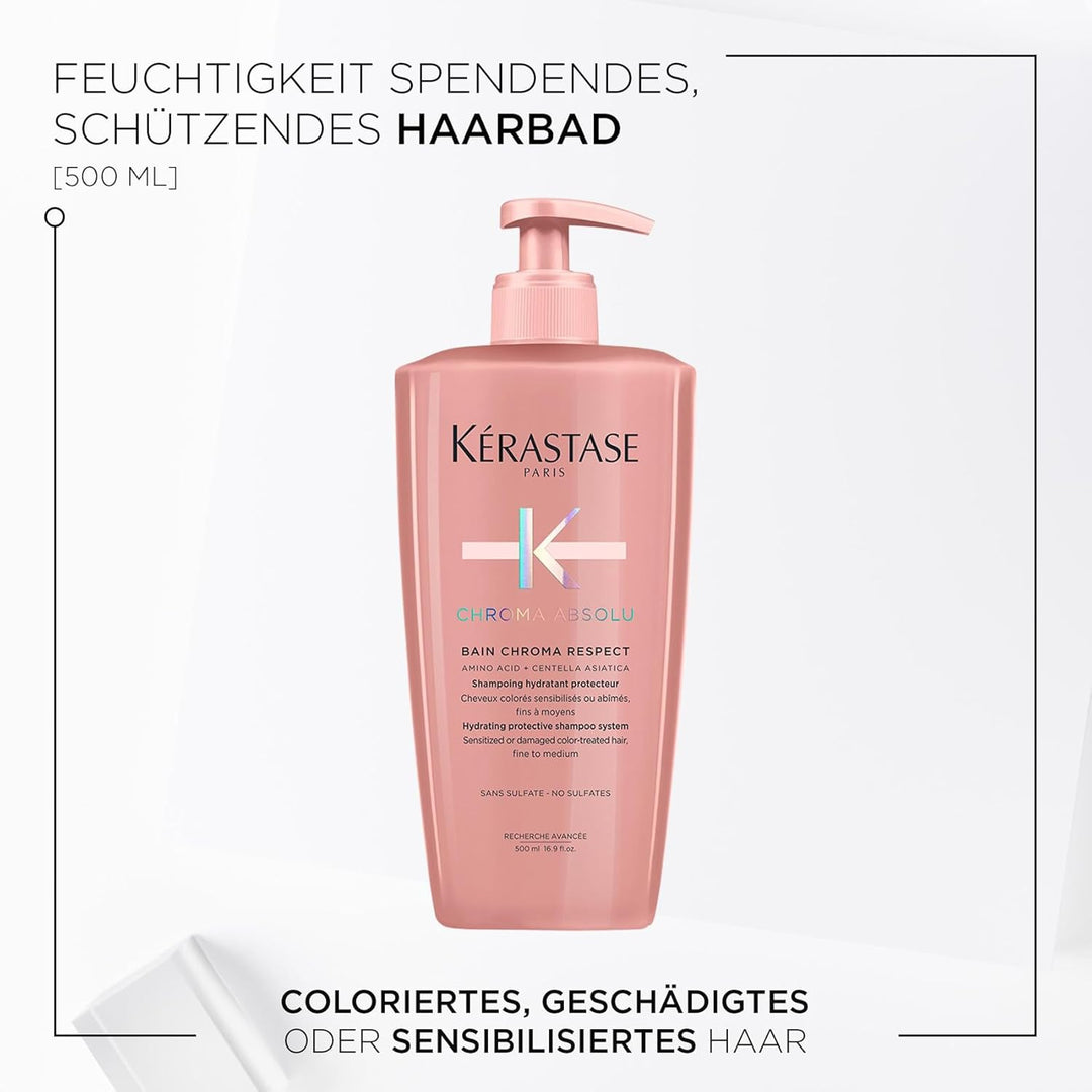 Kérastase Pflegendes Shampoo für geschädigtes und coloriertes Haar, Für mehr Glanz und Geschmeidigke