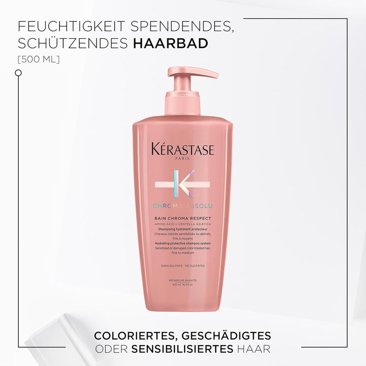Kérastase Pflegendes Shampoo für geschädigtes und coloriertes Haar, Für mehr Glanz und Geschmeidigke