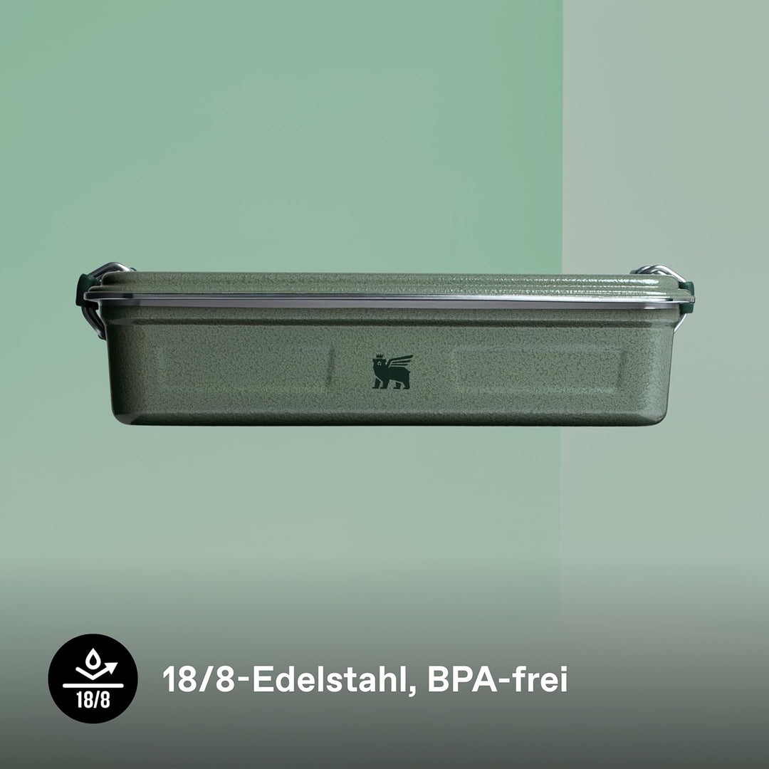 STANLEY 1913 Useful Classic Box 2L - Spülmaschinenfest - Lunchbox aus Edelstahl - Stapelbare Sandwic