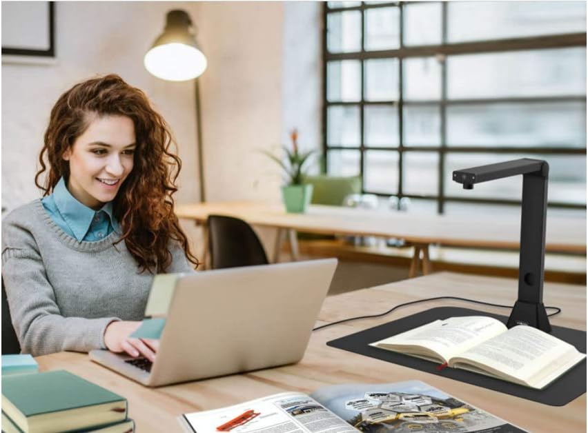 IRIScan Desk 5 PRO: 12MP | 20PPM | dokumentenscanner |Scanner a3|USB|Tragbarer Buchscanner OCR 138 s