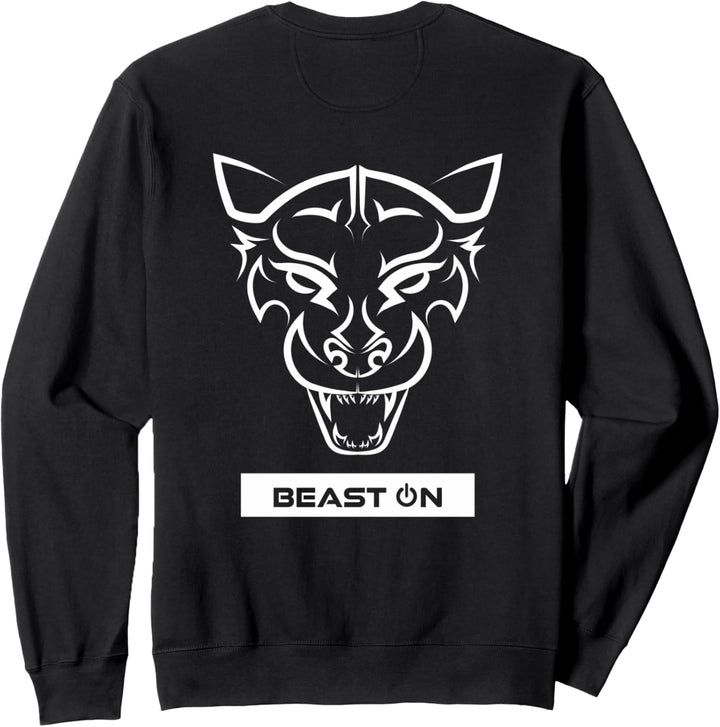 Panther Head Back Design Gym Workout Gewinne Fitness Training Sweatshirt