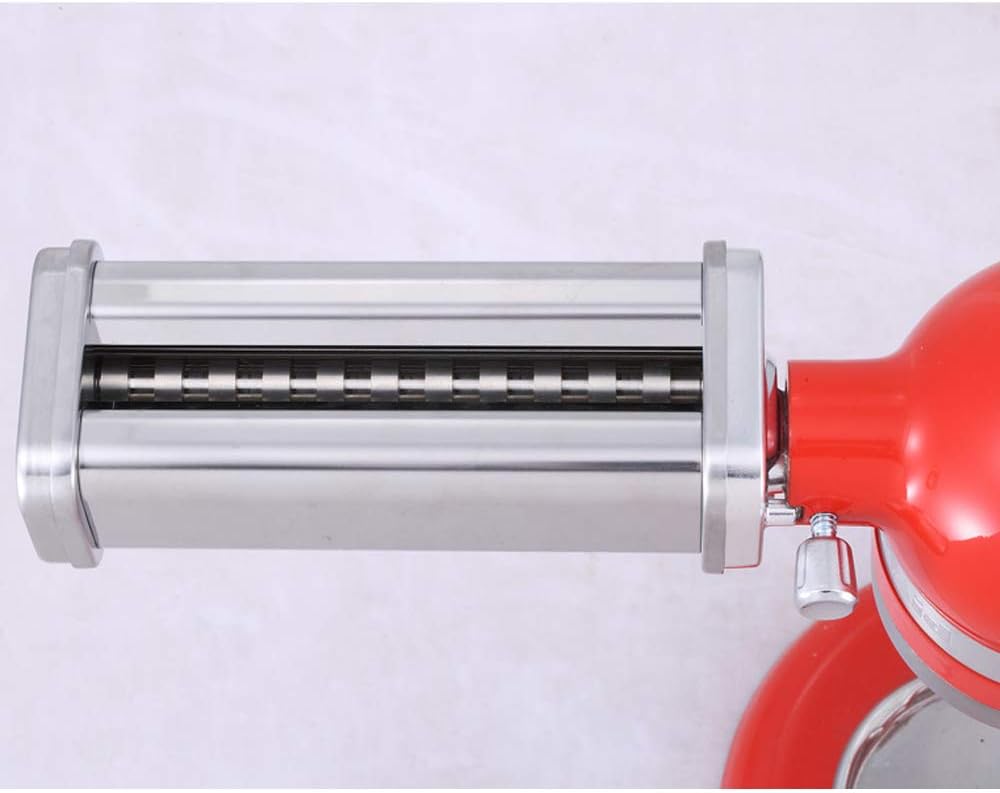 Pastaaufsatz Nudelaufsatz Küchenmaschine Mixer Edelstahl Zubehör 8 Variable Dickeneinstellungen für