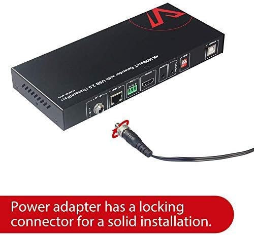 AV Access HDMI USB Extender (HDBaseT) KVM, 100m 4K60Hz 1080p120Hz über Cat5e/6/6a/7, Tastatur + Maus