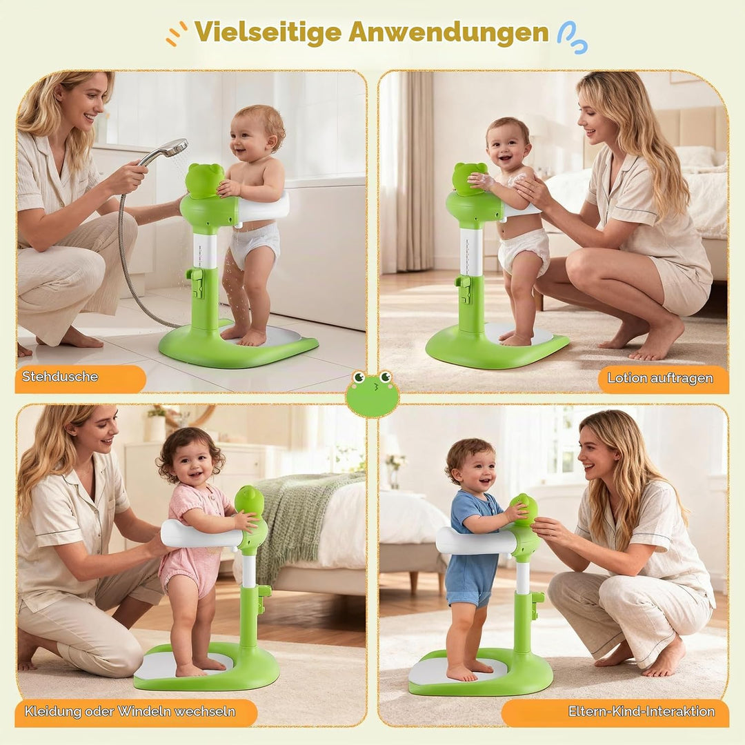 Baby Dusche Ständer,Baby Badewanne Stand mit rutschfester Basis, Duschhilfe Zum Stehen Für Babys,Dus