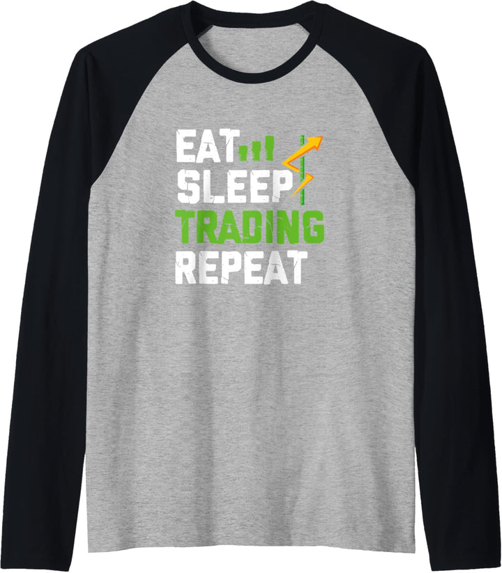 Eat Sleep Trading Repeat Bullish Trading Stock Market Trader Raglan
