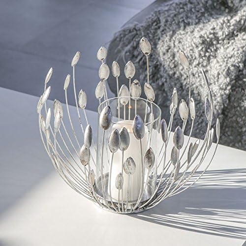 Casablanca Windlicht Trevi Met.ant.Silber