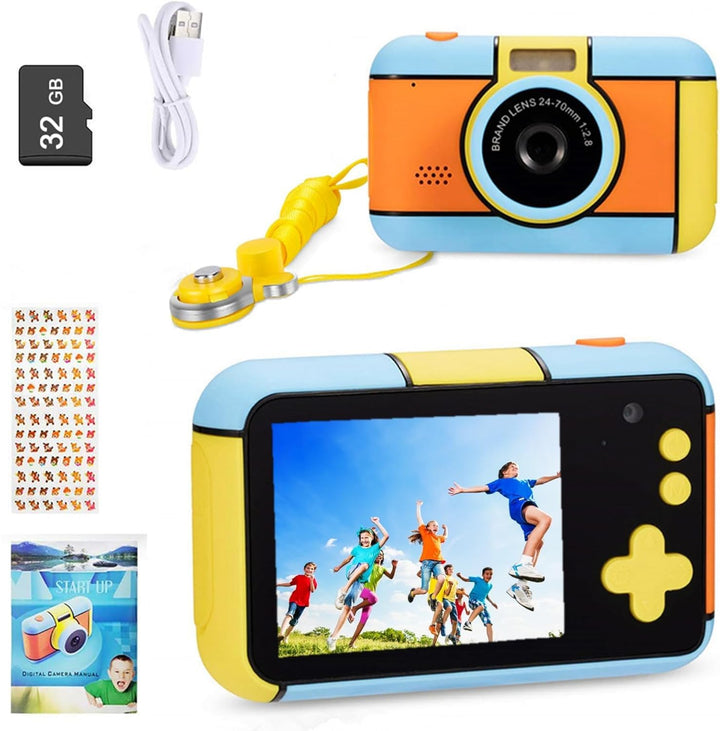 YunLone Kinderkamera Digitale Kamera Kinder 1080P HD Video Camera mit 32GB SD, Kids Selfie Camera fü