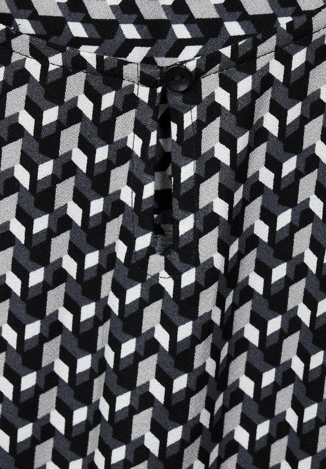 Cecil Damen Bluse mit Minimalprint XS Black (Schwarz), XS Black (Schwarz)