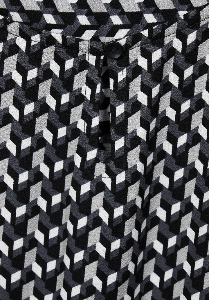 Cecil Damen Bluse mit Minimalprint XS Black (Schwarz), XS Black (Schwarz)