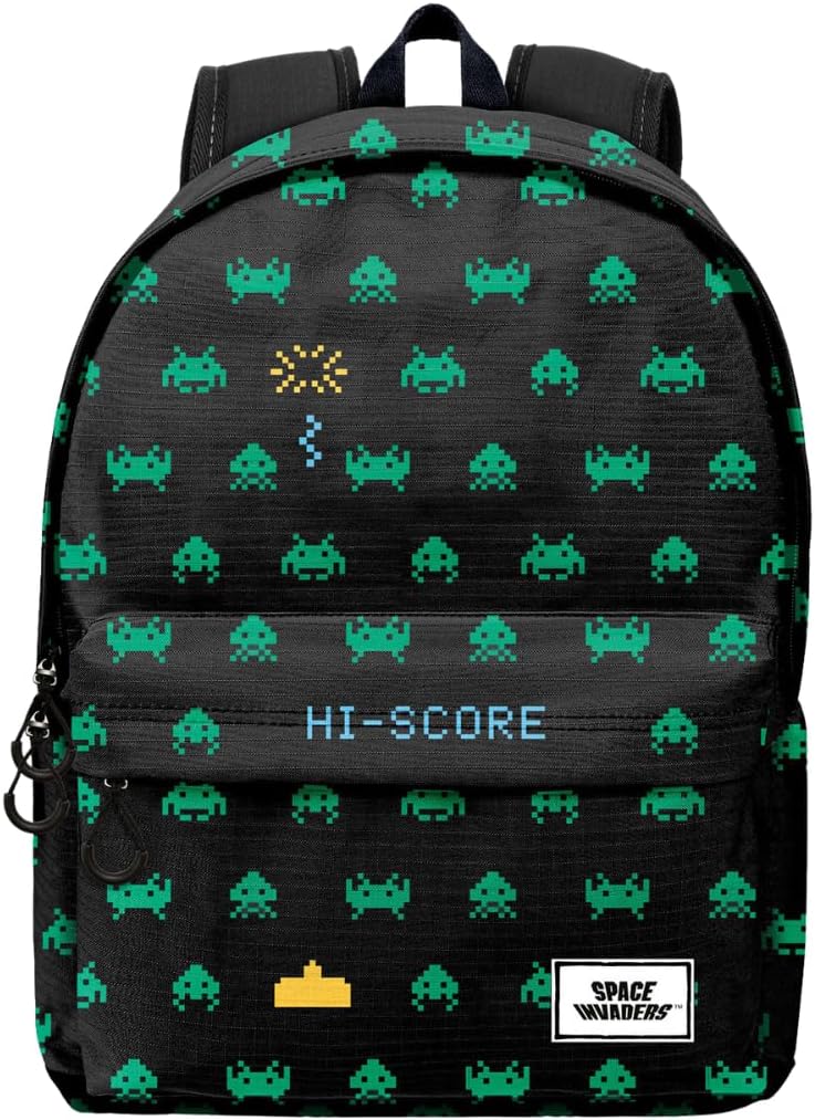 Space Invaders Army-ECO Rucksack 2.0, Schwarz