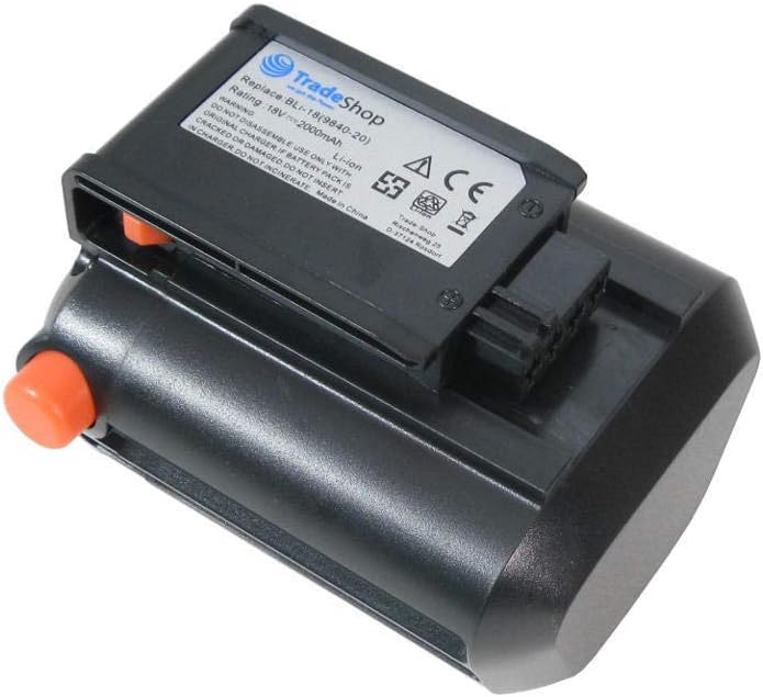 Hochleistungs Li-Ion Akku 18V / 2000mAh kompatibel mit Gardena 09840-20 BLi-18, kompatibel mit Garde
