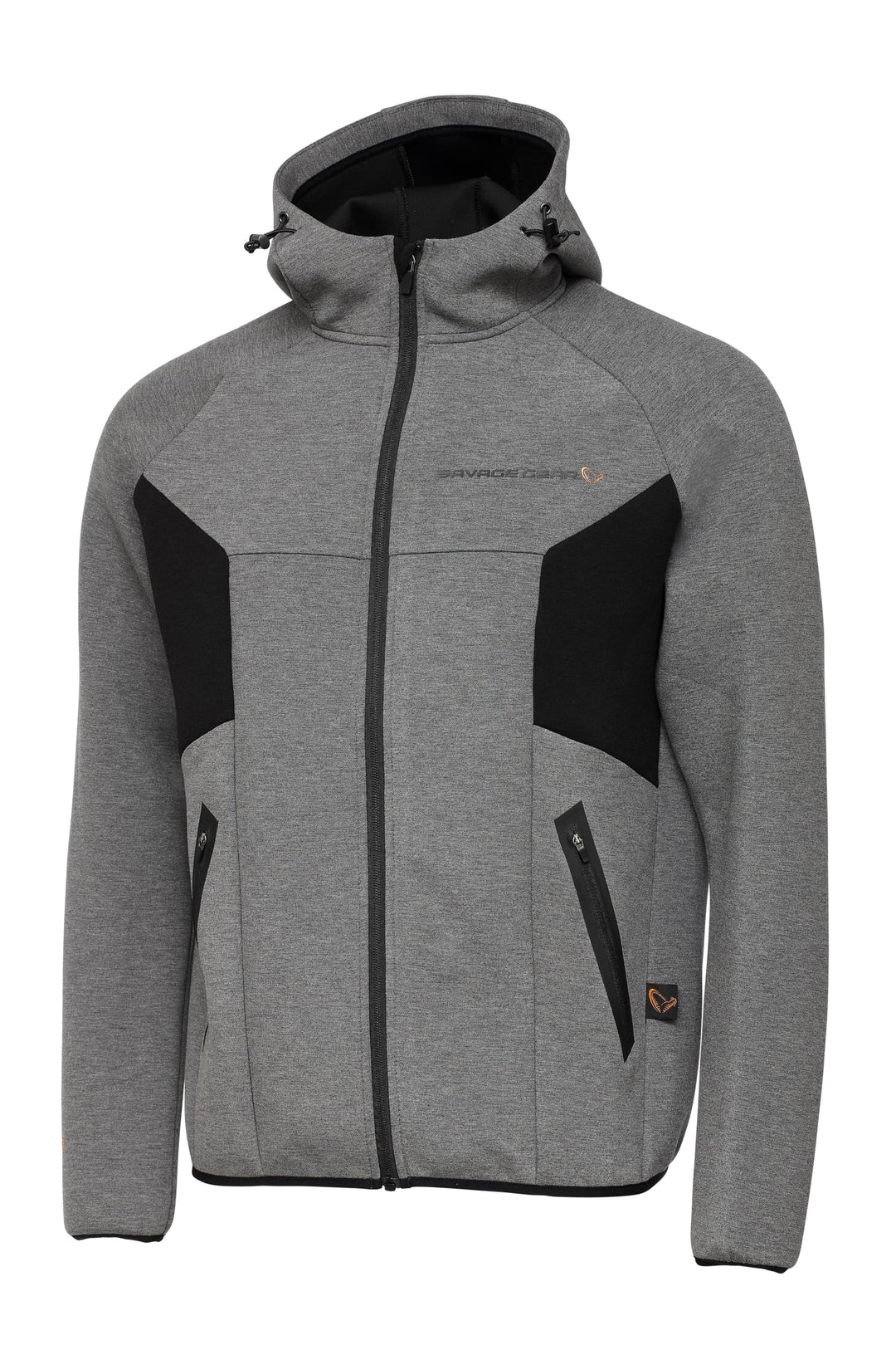 Savage Gear Unisex Tec-Foam Zip Hoodie Hooded Sweatshirt (1er Pack) L Dunkelgrau Melange, L Dunkelgr