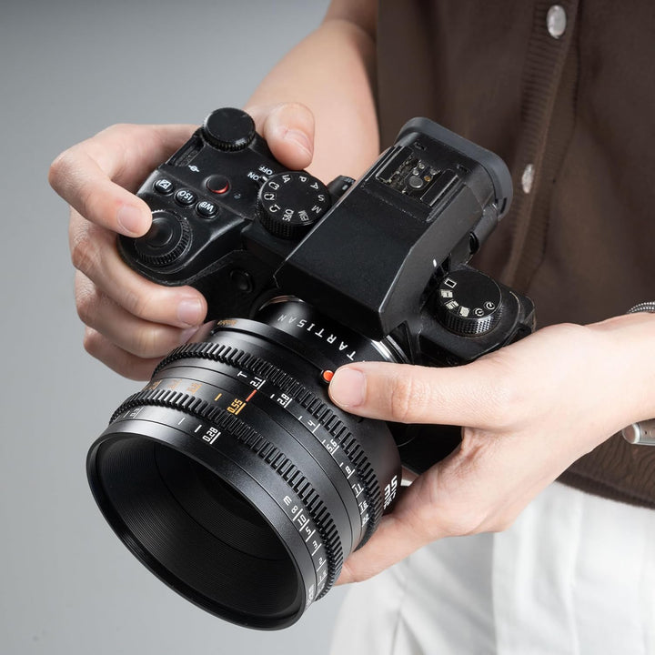 TTARTISAN 35mm T2.1 Kino Objektiv Vollformat Manueller Fokus Soft Bokeh und Bubble Bokeh Umschalten