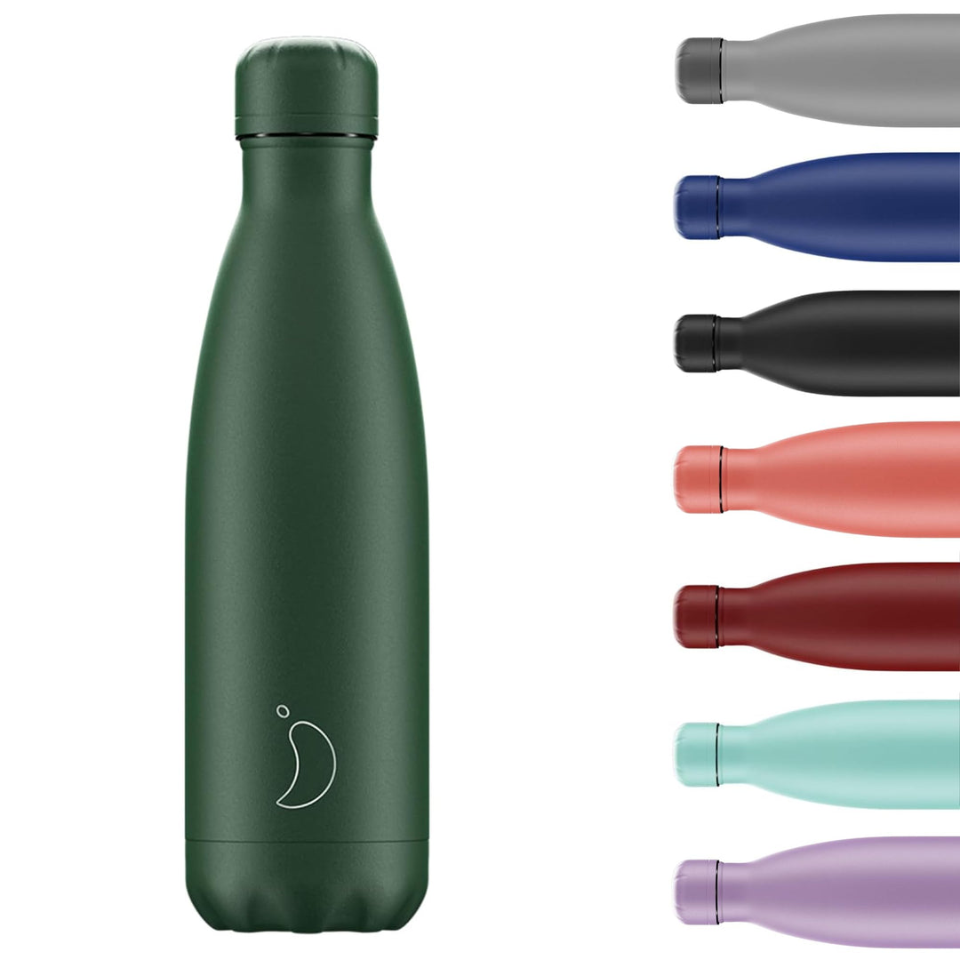 Chilly's Original Trinkflasche - Isolierflasche aus Edelstahl, wiederverwendbare Thermoflasche für h
