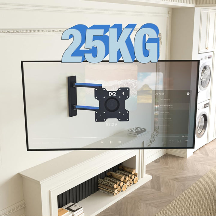 DQ Rotate XL 70 cm, Wandhalterung TV, bis 25 kg, VESA max.200x200mm Schwarz 70 cm / 25 kg Schwarz, 7