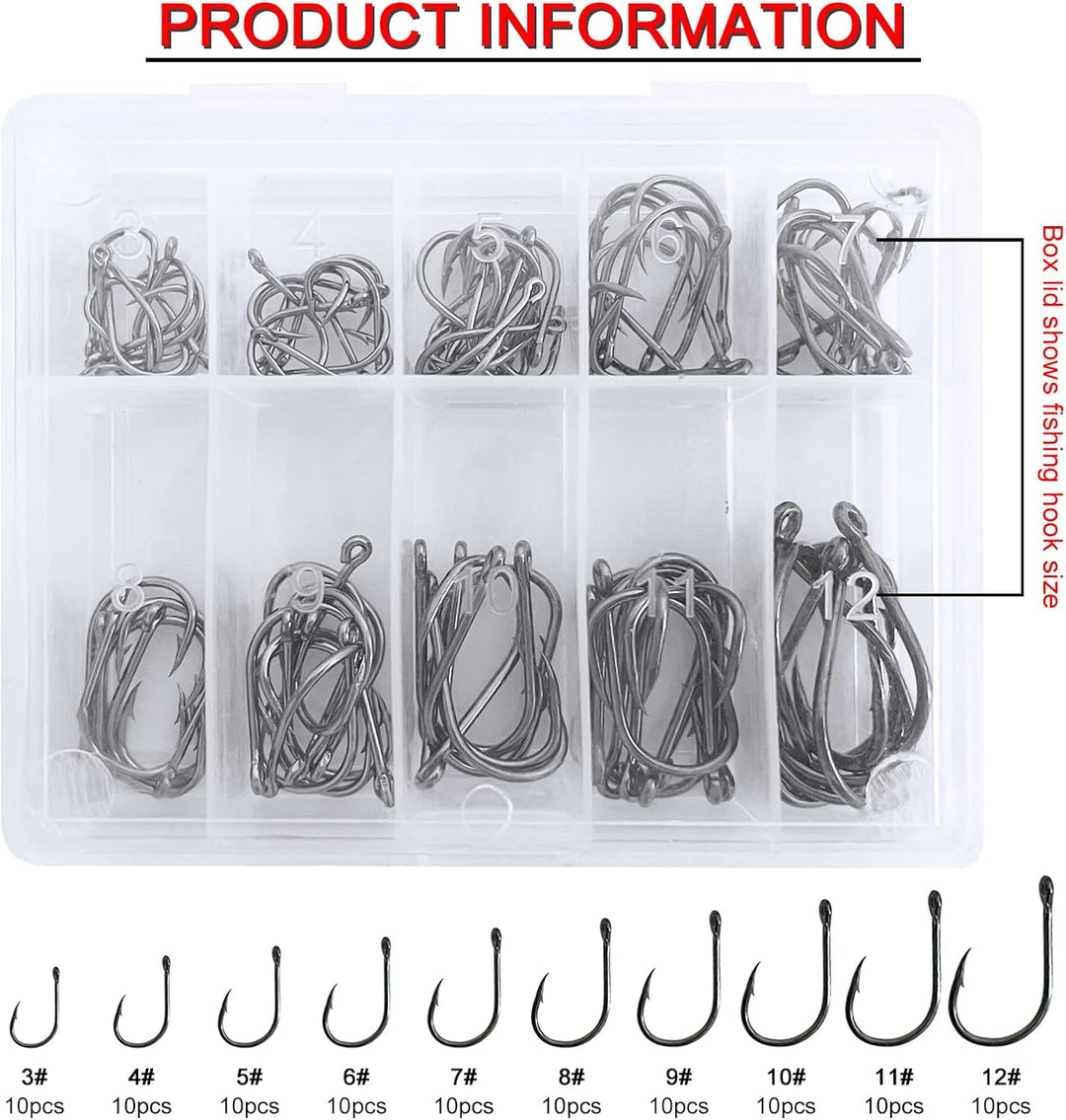 491 Stück Angeln Köder Set Gemischt, AngelKöder Kit mit Tackle Box Enthält Angelzubehör Wobbler Fore