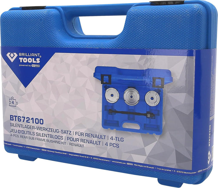 BRILLIANT TOOLS BT672100 Silentlager-Werkzeug-Satz | für Renault | 4-tlg [Powered by KS TOOLS]