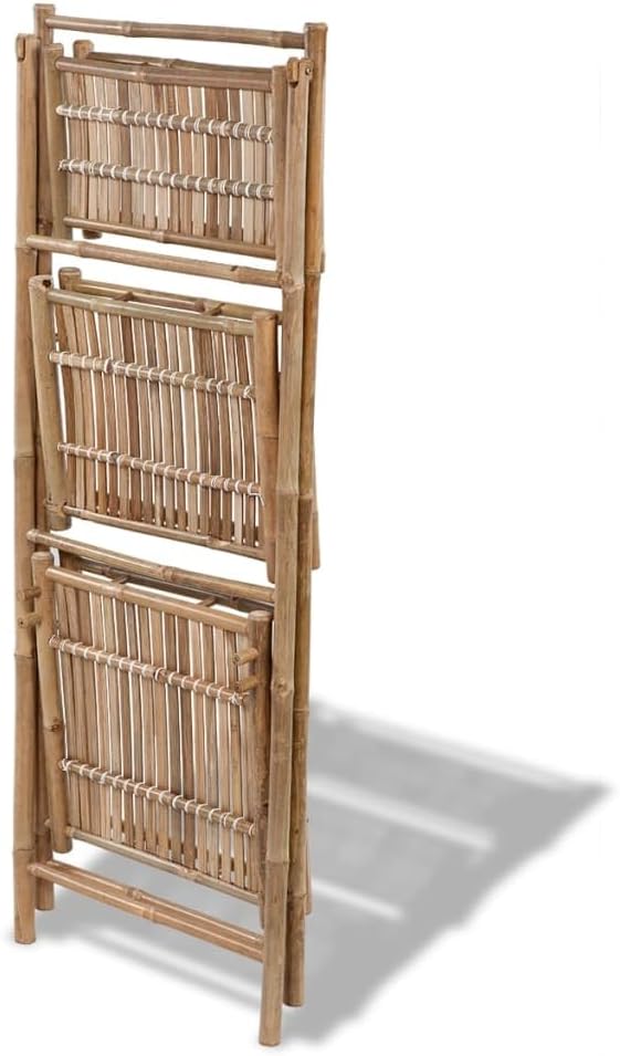 vidaXL Bambus Leiterregal Standregal Pflanztreppe Badregal 3 Ebenen klappbar