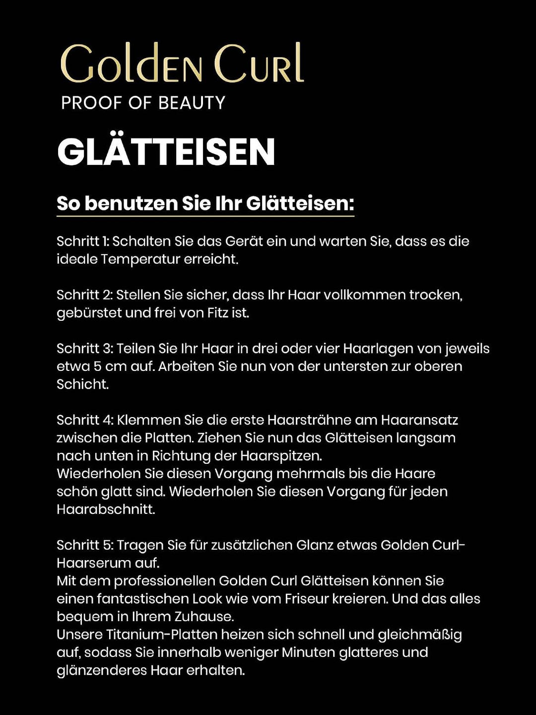 Glätteisen Locken und Glätten Haarglätter - 5 Jahre Sorgenfreiheit - Haar Styling Hair Straightener