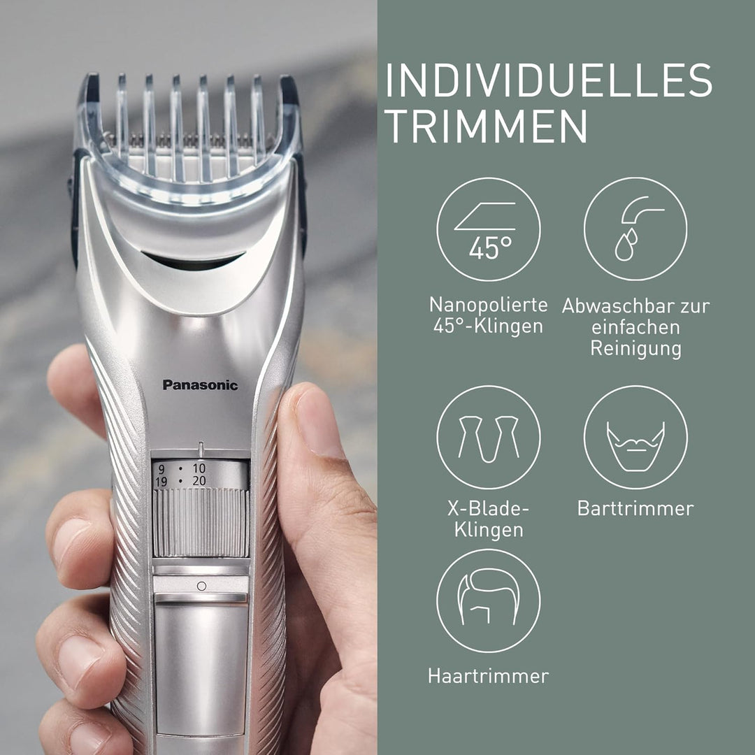 Panasonic WER9615Y1361 Ersatz-Trimmerklinge für Bart- und Haarschneider ER-GC71 & ER-GC51, Bart- und