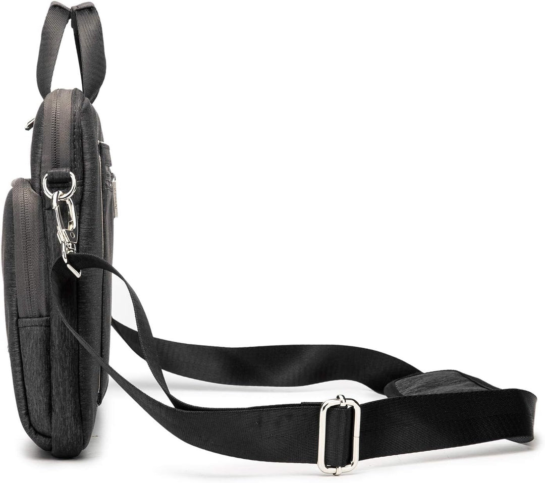 Kinmac 360 Degree Laptop Messenger Shoulder Bag 11 inch-13.5 inch Schwarz, 11 inch-13.5 inch Schwarz