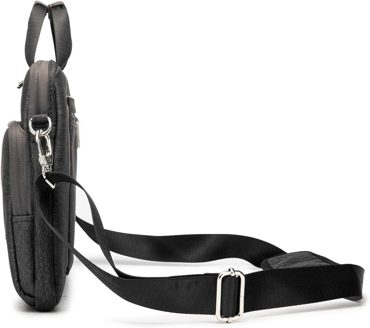 Kinmac 360 Degree Laptop Messenger Shoulder Bag 11 inch-13.5 inch Schwarz, 11 inch-13.5 inch Schwarz