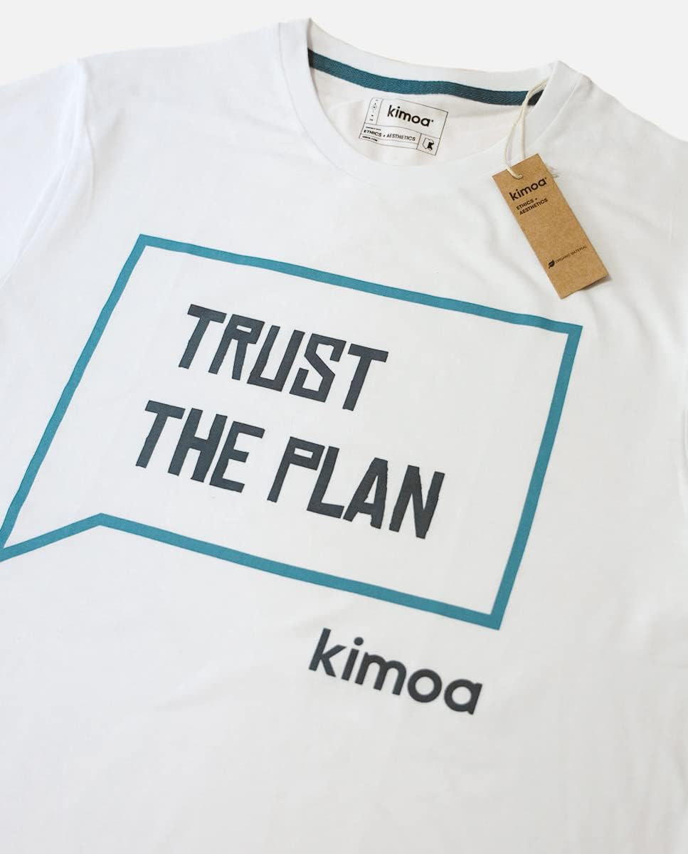 Kimoa Trust The Plan_XS Unterhemd, weiss, X Small