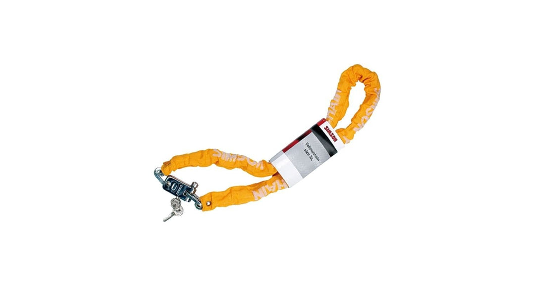 Simson-NL Unisex-Adult Kettenschloss Yellowchain Grösse XL, 7mmx 120cm, Gelb
