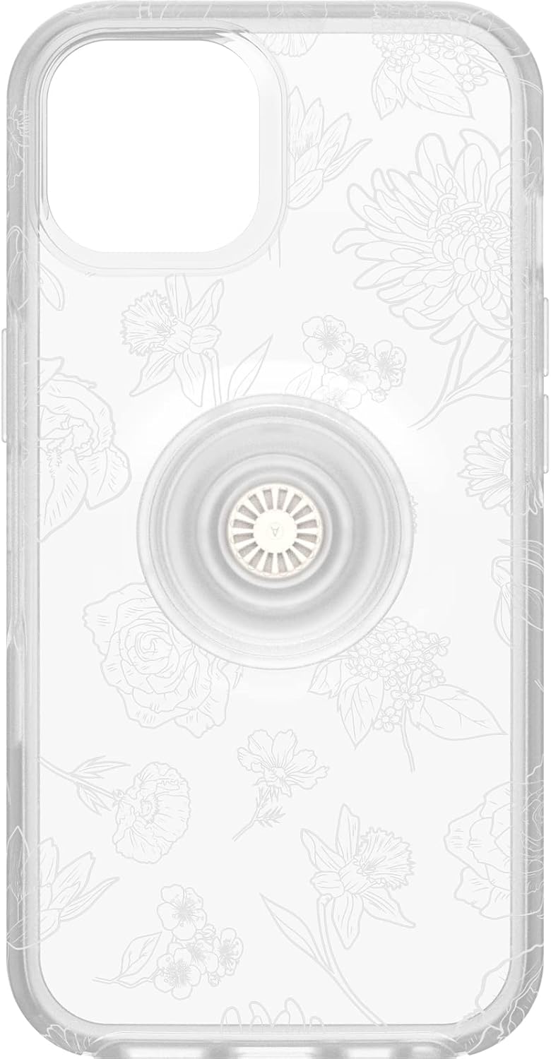 OtterBox Otter + POP Symmetry Clear Series für iPhone 14 & iPhone 13 – Blume des Monats (transparent
