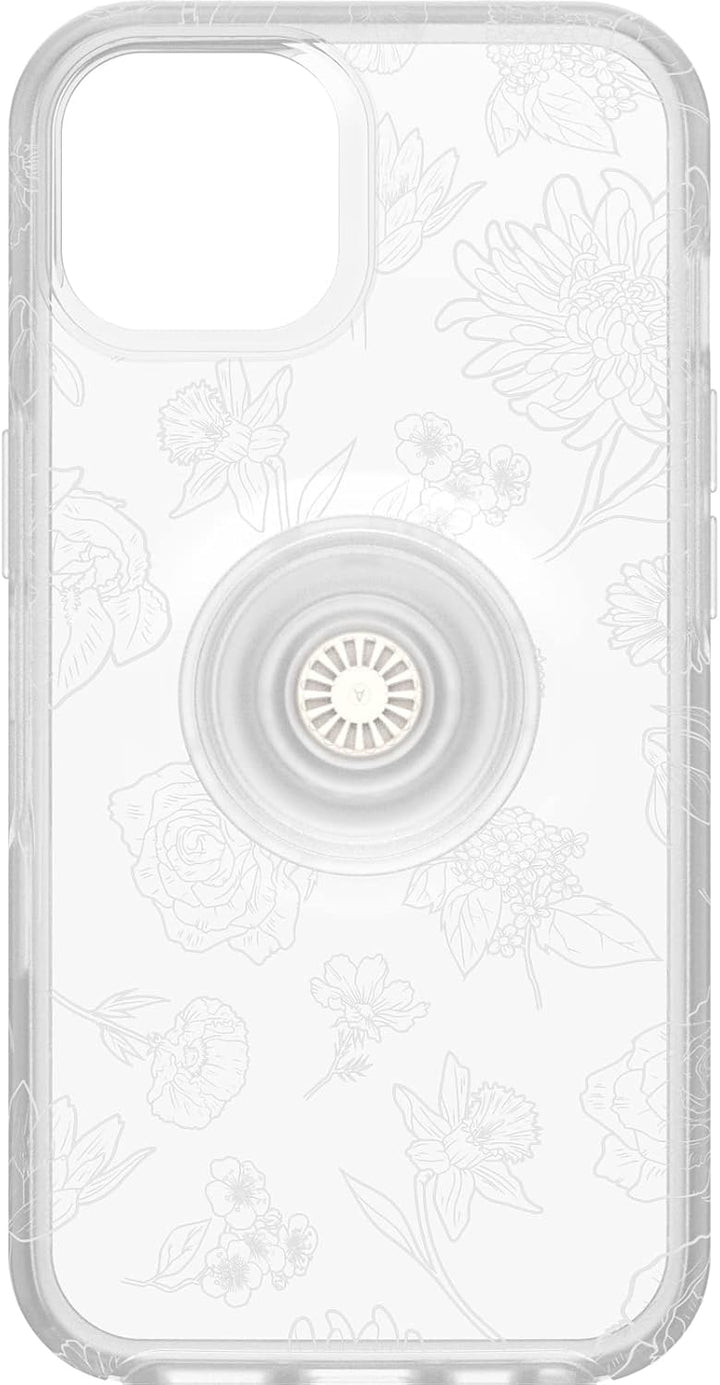 OtterBox Otter + POP Symmetry Clear Series für iPhone 14 & iPhone 13 – Blume des Monats (transparent