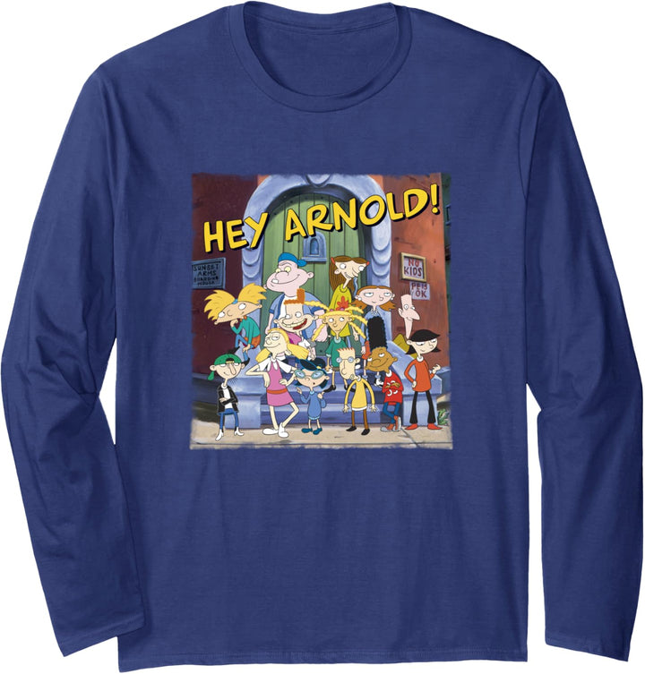 Hey Arnold! Friends Group Shot Poster Langarmshirt