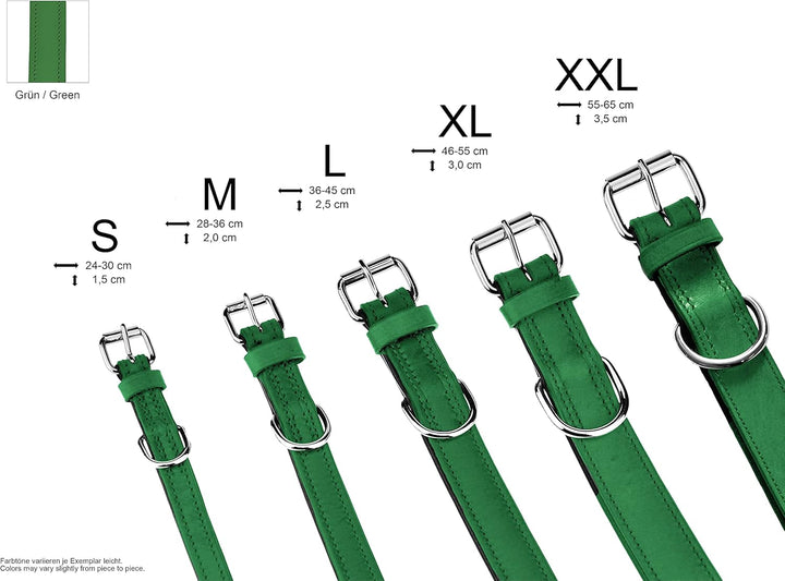 Schnüffelfreunde Halsband für Hunde aus Leder, Hundehalsband für den grossen, mittleren und kleinen