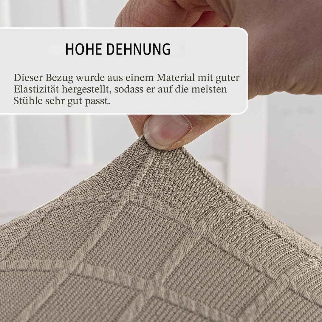 JUNZHE Muschelstuhlhussen Retro-Stuhlhussen Stretch-Spandex-Druck, Lounge-Eckstuhlschutz für Esszimm