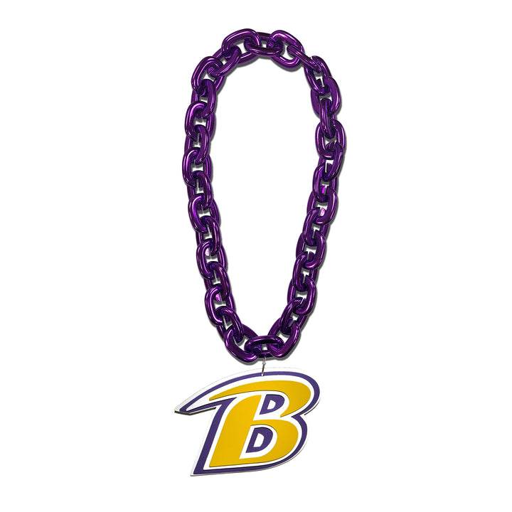 FanFave NFL Fanchain XXL Kette mit 3D Foam Anhänger Baltimore Ravens Einheitsgrösse, Baltimore Raven