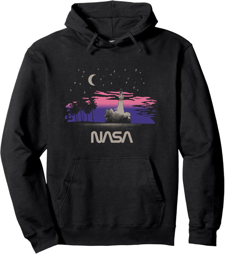 NASA Rosa und Lila Gradienten Shuttle Start Pullover Hoodie