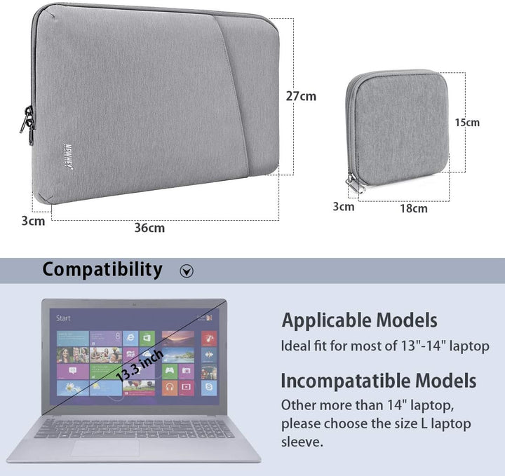 NEWHEY Laptophülle 14 Zoll Stossfest Laptop Notebook Tasche Hülle Wasserdicht Schutzhülle Sleeve Cas