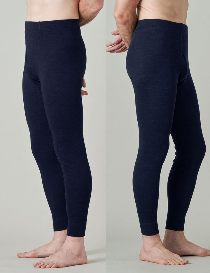 LAPASA Herren 100% Merinowolle Thermounterhosen, Premium Merino Wolle Unterhosen Thermounterwäsche (