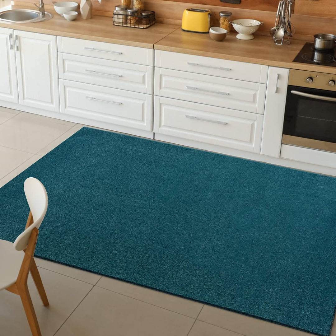 Impression Kurzflor-Wohnzimmerteppich - Schlichte Moderne Teppiche für Schlafzimmer, Büro, Flur, Küc
