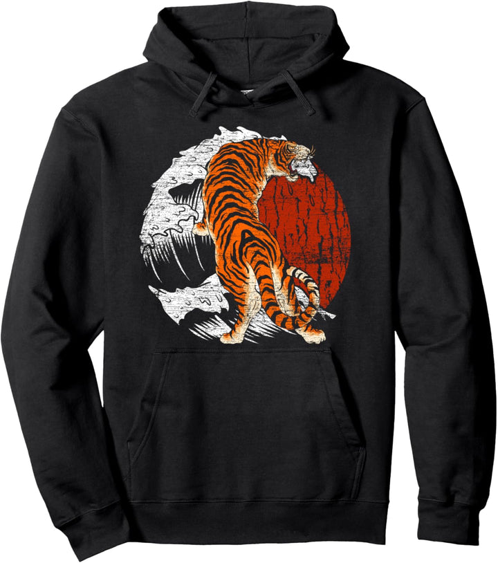 Asien Wildkatze Geschenk Tiger Pullover Hoodie