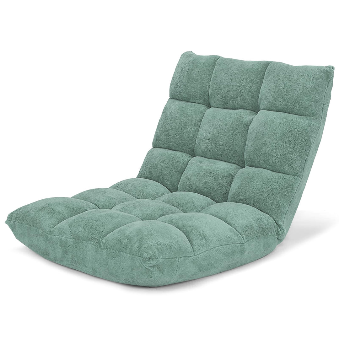 GOPLUS Bodenstuhl, Bodensofa mit Rückenlehne, Bodensessel mit Schlaffunktion, Floor Chair, Lazy Sofa