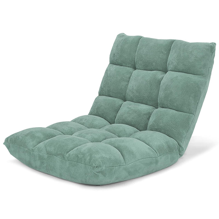 GOPLUS Bodenstuhl, Bodensofa mit Rückenlehne, Bodensessel mit Schlaffunktion, Floor Chair, Lazy Sofa